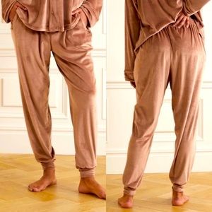 SKIMS Velour Track Pants XL Color Sienna